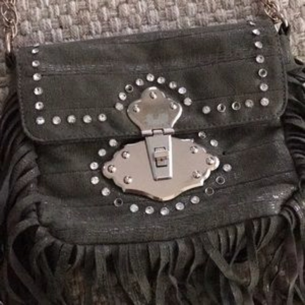 cache shoulder bag cache evening bag fringe - Picture 2 of 6